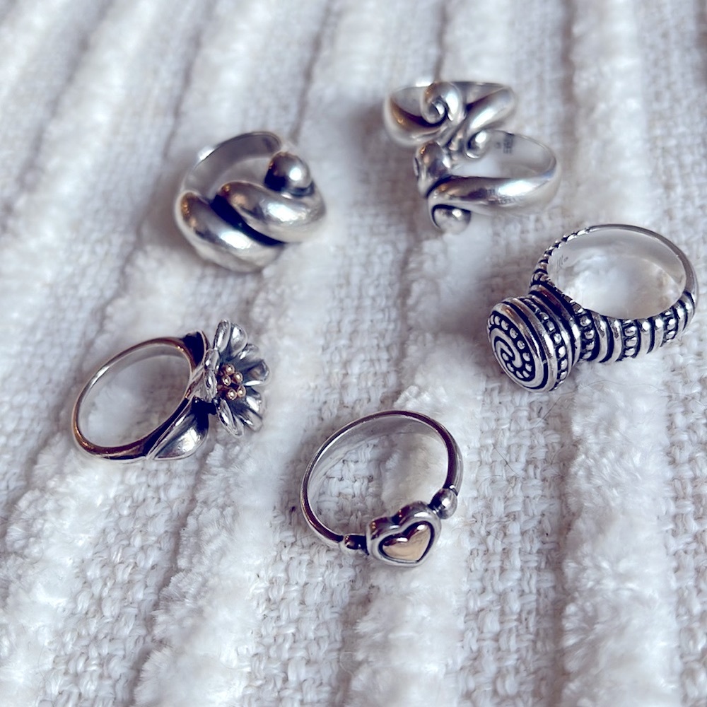JAMES AVERY Sterling Silver Rings (4)
